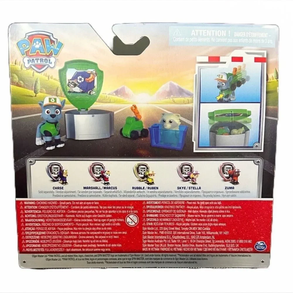 Paw Patrol Big Truck Pups Rocky Action Figure with Clip-on Rescue Drone & Friend